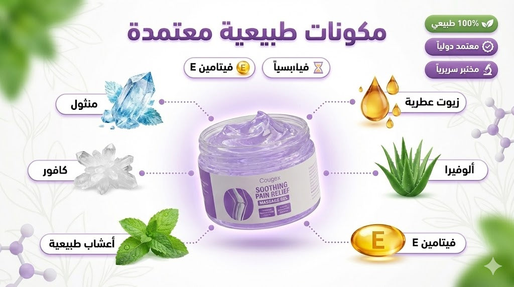 "Massage Gel Cougex Soothing Pain Relief " 💖